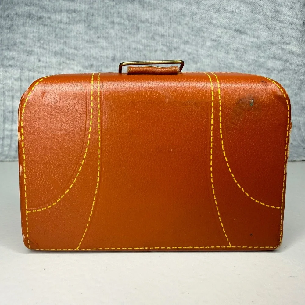 Vintage Charleston South Carolina Mini Suitcase Travel Sewing Kit Needle Thread